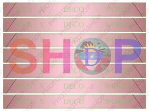 Sublimation Ribbon Template Photoshop