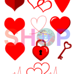 Heart Graphic Template