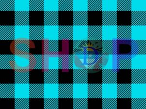 Plaid Black Blue Buffalo
