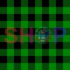 Plaid Black Green Buffalo