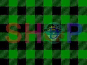Plaid Black Green Buffalo