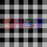 Plaid Black Grey Buffalo