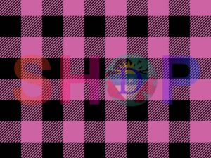 Plaid Black Mega Magenta Buffalo
