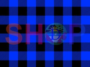 Plaid Black Navy Blue Buffalo