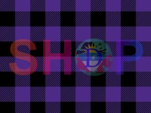Plaid Black Purple Buffalo