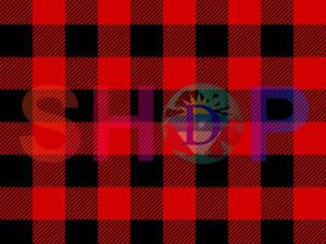 Plaid Black Red Buffalo