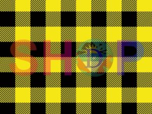 Plaid Black Yellow Buffalo
