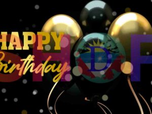 Happy Birthday 3D Wallpaper Bokeh