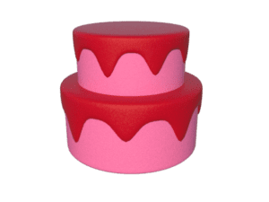 3D Birthday Cake With Icing