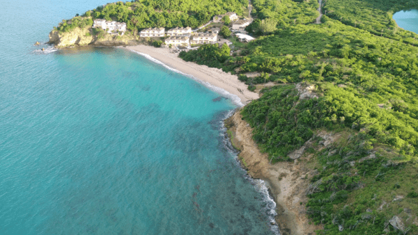 Hideaway Beach Panoramic Aerial View