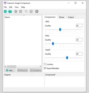 Caesium To Compress Images