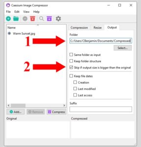 Caesium To Compress Images 4
