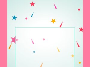 Birthday Invitation DS Template Coral