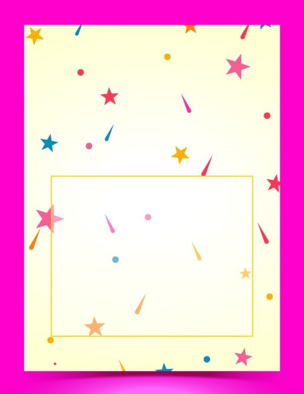 Birthday Invitation DS Template Pink