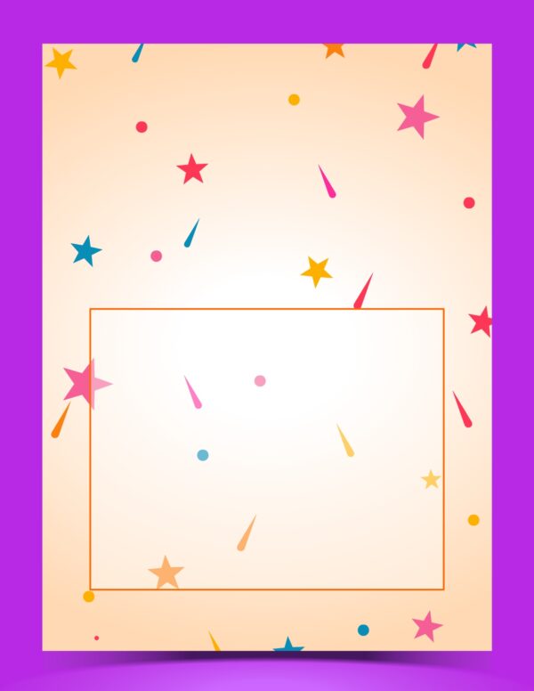 Birthday Invitation DS Template Purple