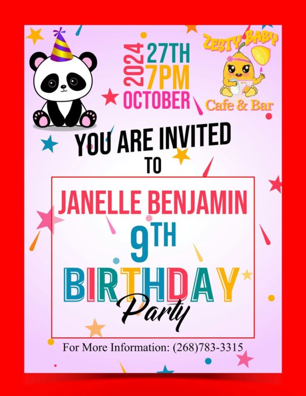 Birthday Invitation Finish