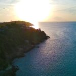 Deep Bay Aerial Sunset