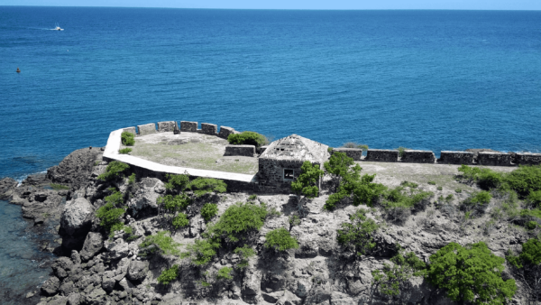 Fort Berkeley Antigua Aerial Circle View