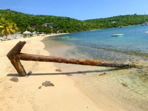 Galleon Beach Rusty Ship Anchor