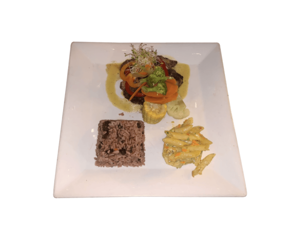 Red Bean Rice Macaroni Salad Mahi Mahi