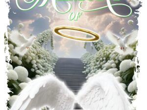 Heavenly Memorial Design in White Green 1