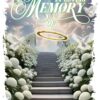 Heavenly Memorial Design in White Green 3