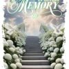 Heavenly Memorial Design in White Green 2