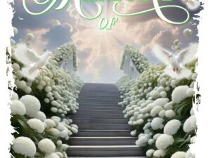 Heavenly Memorial Design in White Green 2