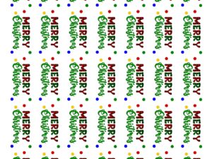 Merry Christmas Sublimation Ribbon Designs