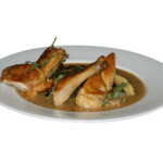 Half Roasted Chicken (Confit Potatoes & Summer Squash, Jus)